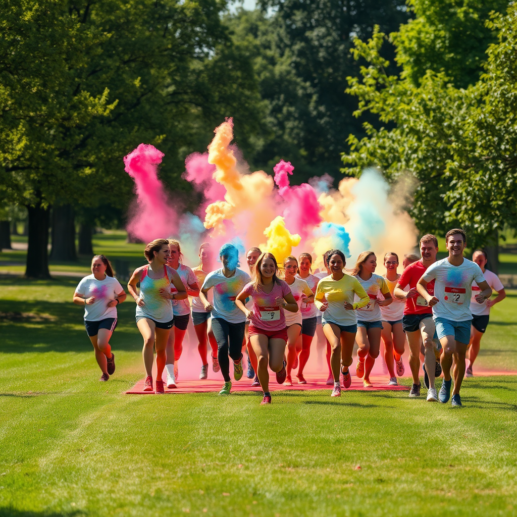 Newport's Vibrant Colour Run Returns with Dazzling Atmosphere